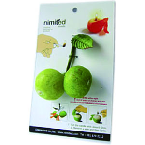 Nimited Fruits Candles / Small Green Apple  Pair