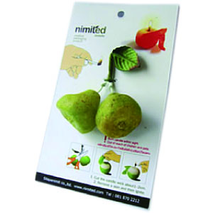 Nimited Fruits Candles / Small Green Pear  Pair