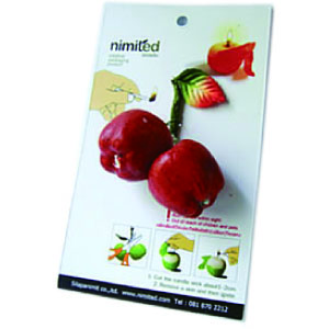 Nimited Fruits Candles / Small Red Apple  Pair
