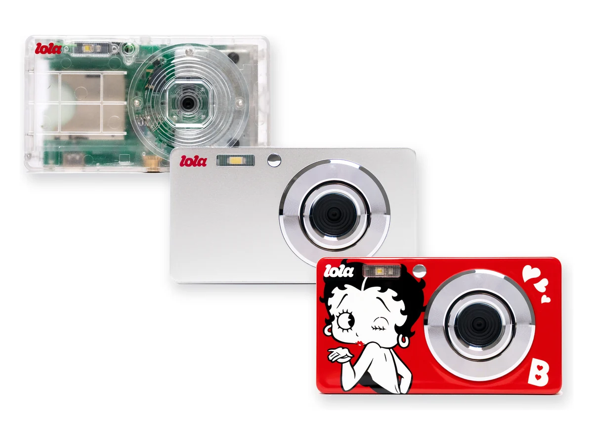 Lola デジタルカメラ。シルバー・Betty Boop・スケルトンの3色